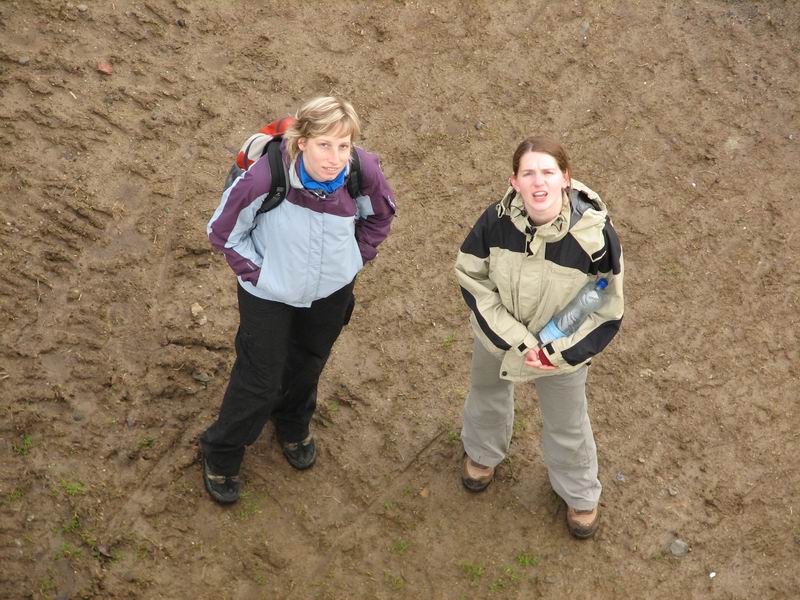 Naše děvčata - pohled ze skokanského můstku