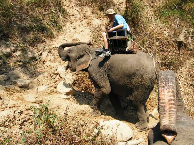 místama vypadala cesta celkem nebezpečně