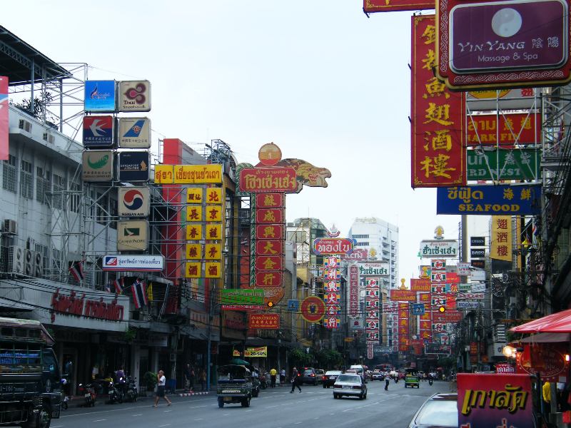 čínská čtvrť v bangkoku
