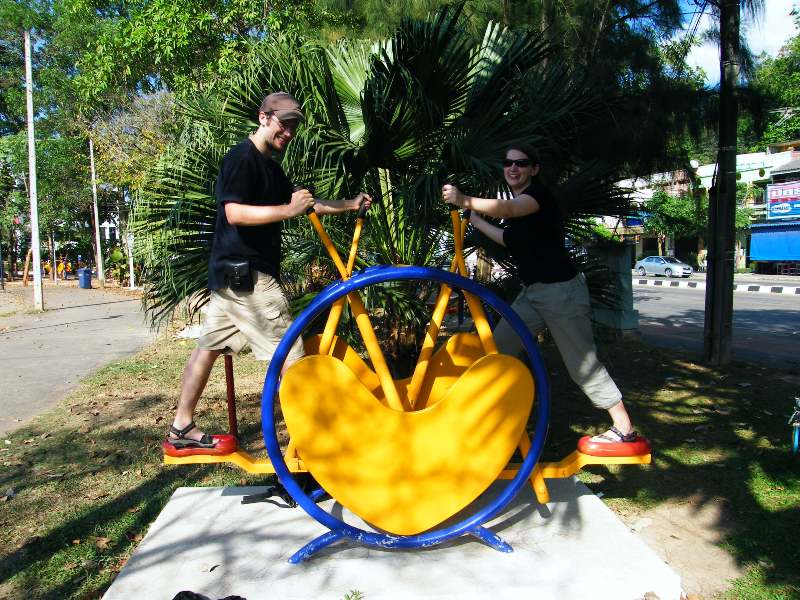 my aktivnější jsme si čekání krátili tělocvikem