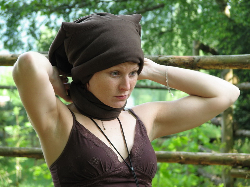 Výletnice péťa (mikina na hlavě)