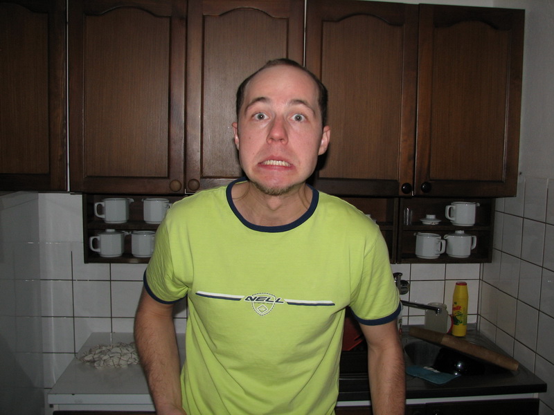 Šipkovy povislé tváře...večer byl náročný