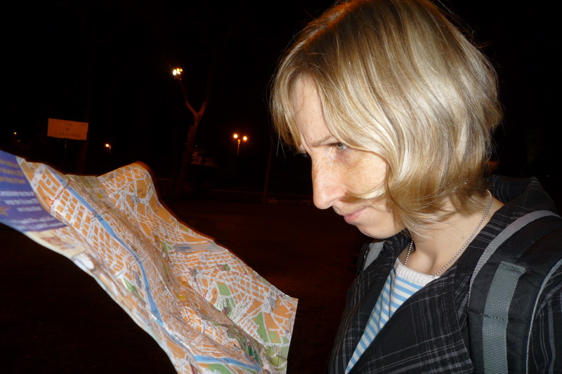 Ivoš hledá v mapě