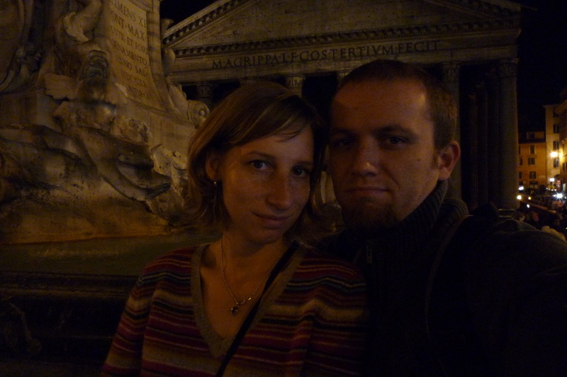 ivoš a rupek před pantheonem