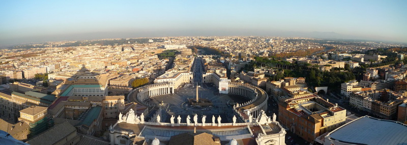 Řím ze střechy baziliky sv. Petra