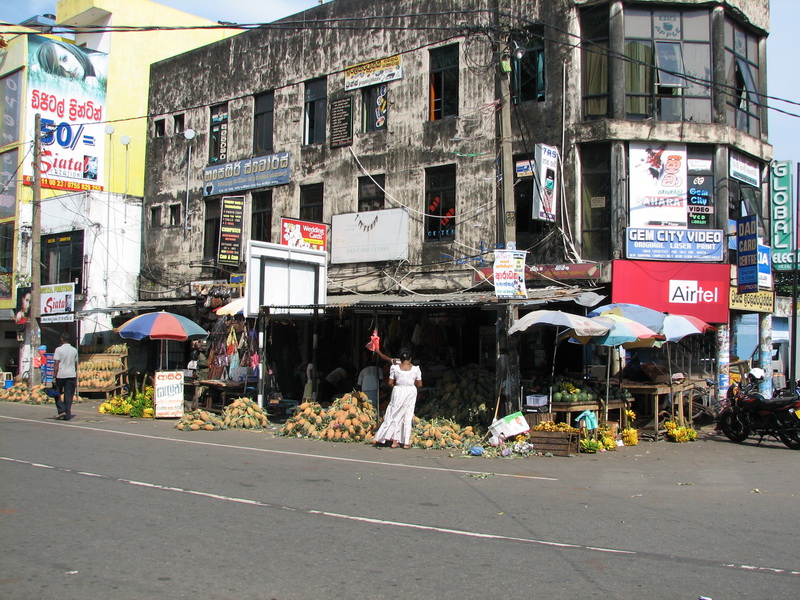 Galle - prodejna ananasů