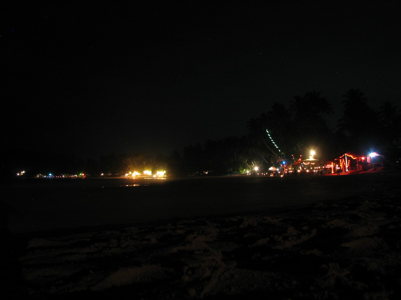 Mirissa - pláž v noci