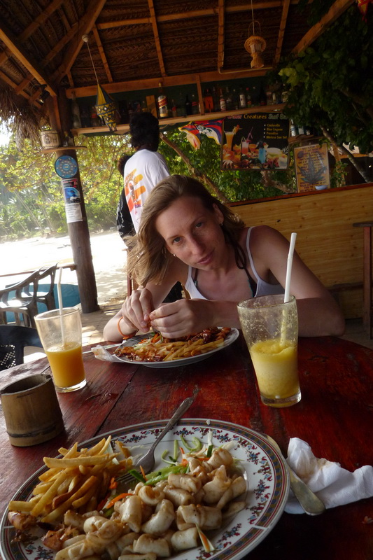 Mirissa - ivoš v hospodě