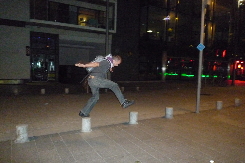 Dublin - rupek už zase skáče přes kaluže