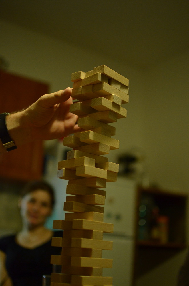 věž těsně před pádem....jaký hovado zrovna hraje?