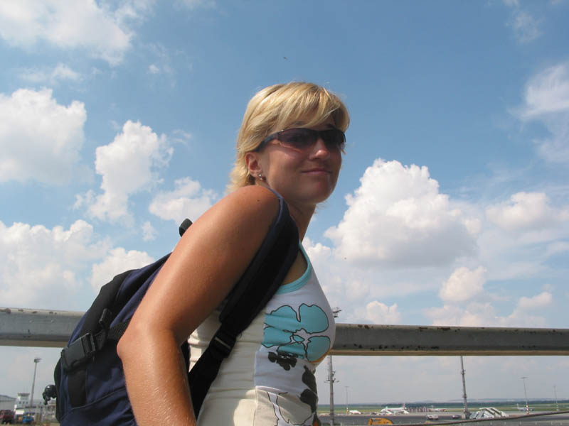 Na vyhlídce před odletem