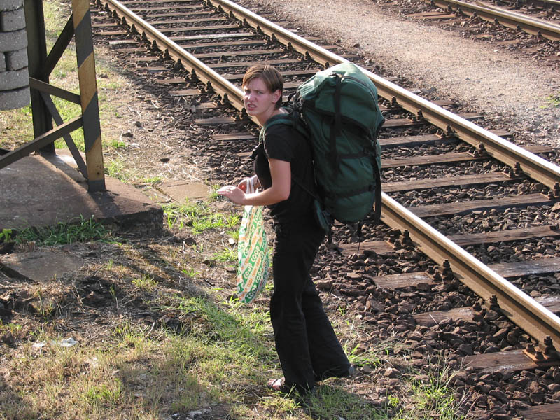 Na nádraží v Pardubicích