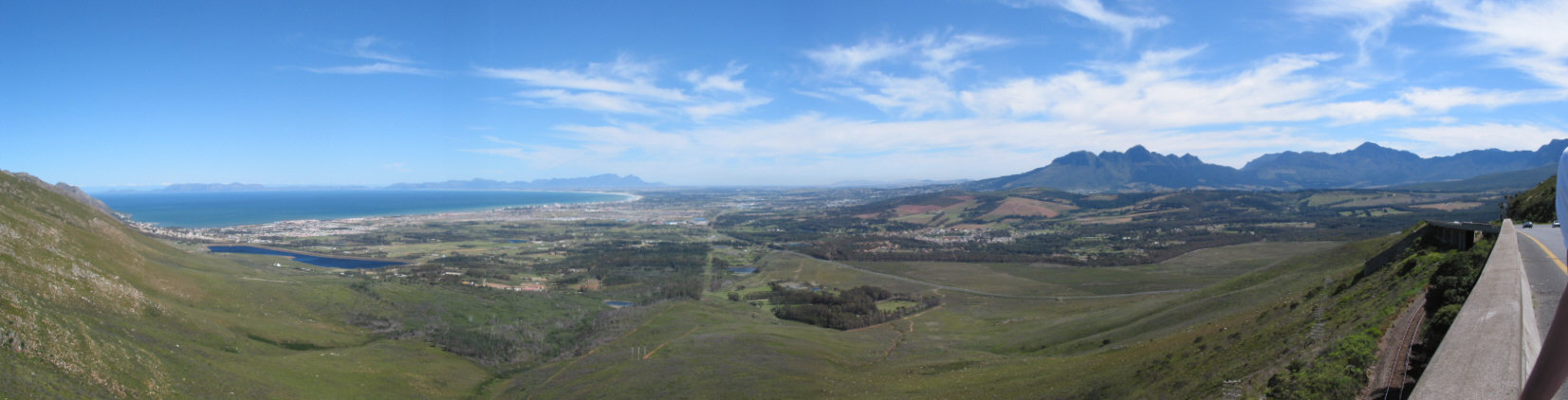 Pohled na předměstí Cape town