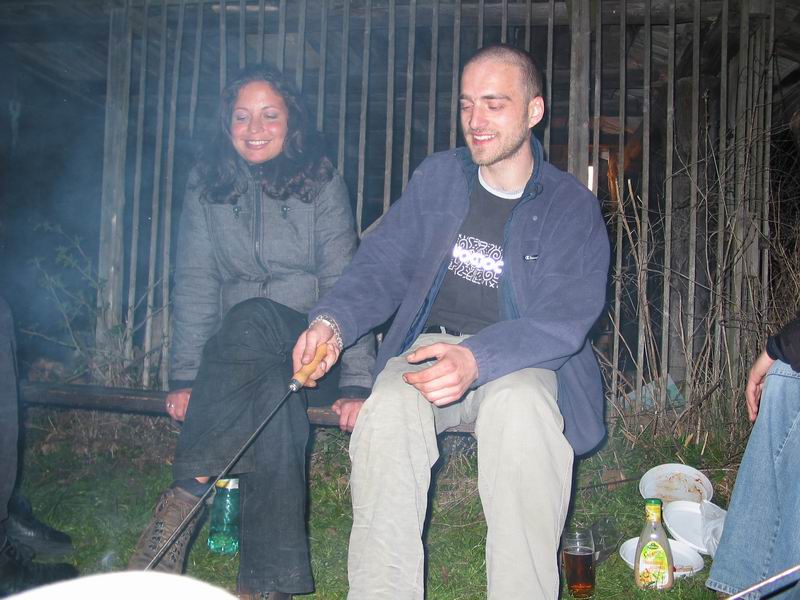 Markéta s vrchním dozorcem ohně