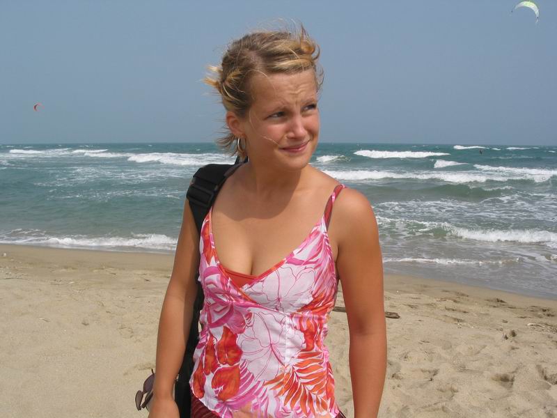 Budoucí francouzka na pláži