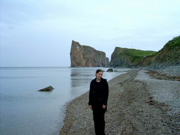 Kočka Zuzička u Rocher Percé