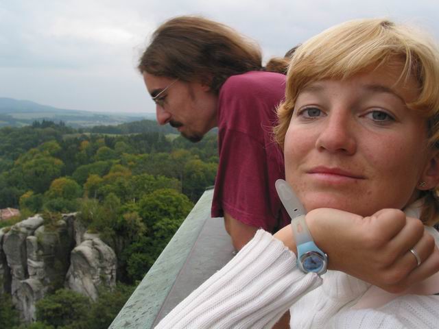 Na ochozu hruboskalské věže