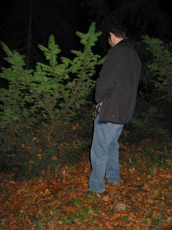 Pejsek zalévá hříbky