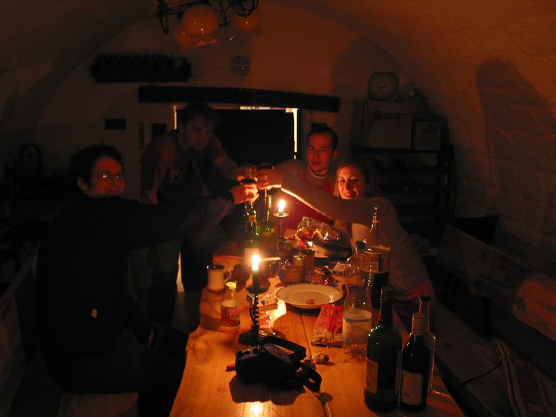 večírek při svíčkách