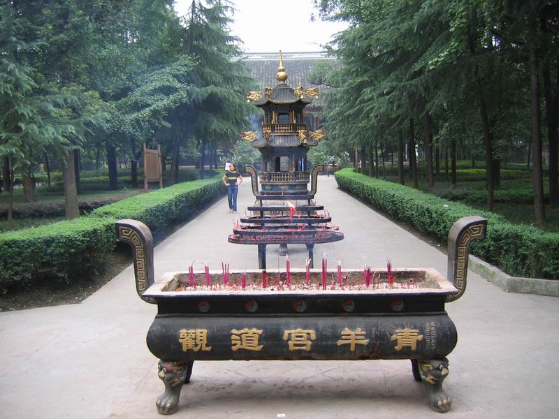 Chengdu - taoistický klášter Qingyang