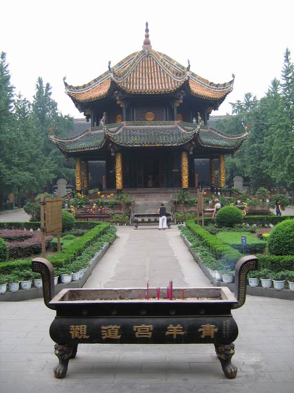 Chengdu - klášter Qingyang