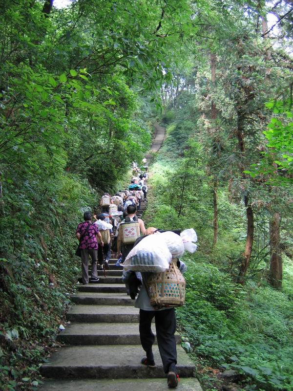 Emei Shan - poutníci