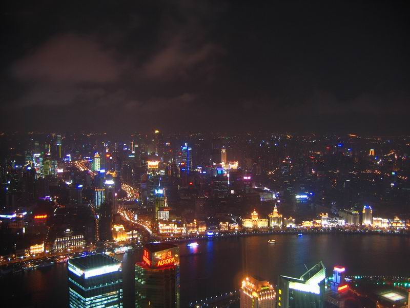 Jin Mao tower - pohled na město