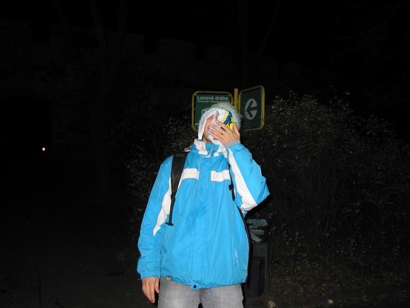 Peťa ve svém novém čepci