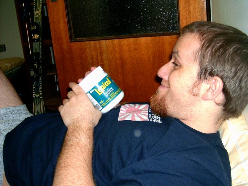 Rupek spal tentokrát s Lepicolem.....pro zdravá střeva