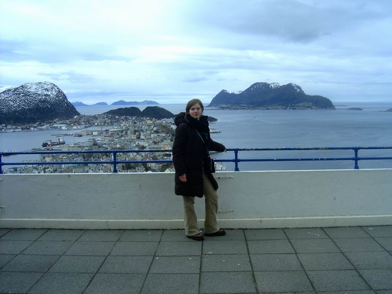 zuzu vyšplhána na vyhlídku