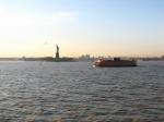 socha svobody a trajekt na staten island